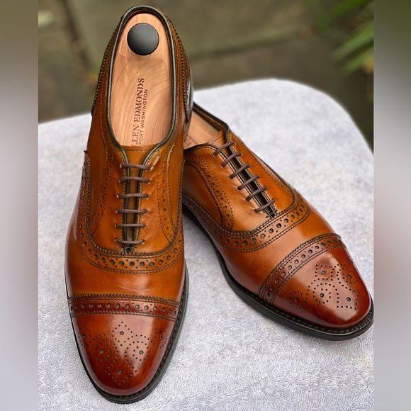 Allen Edmonds Strand Men’s Leather Shoes Sz 10.5C Made in the USA 🇺🇸 - Picture 1 of 11